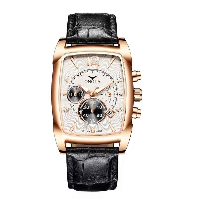 ONOLA Cognac 6818 Men's Chronograph-Style Watch