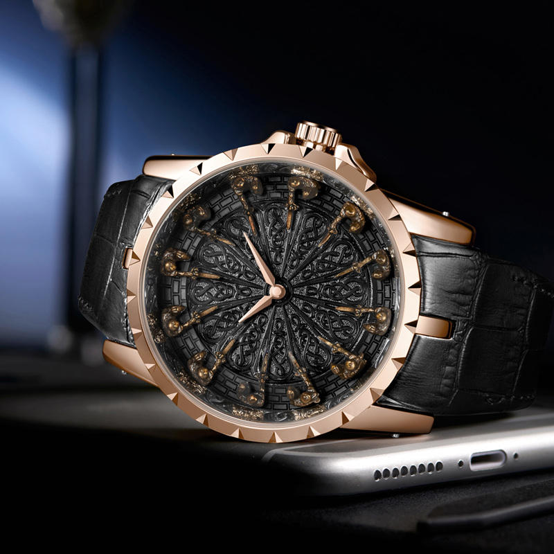 ONOLA Reaper 2020 Men's Skull-Motif Quartz Watch
