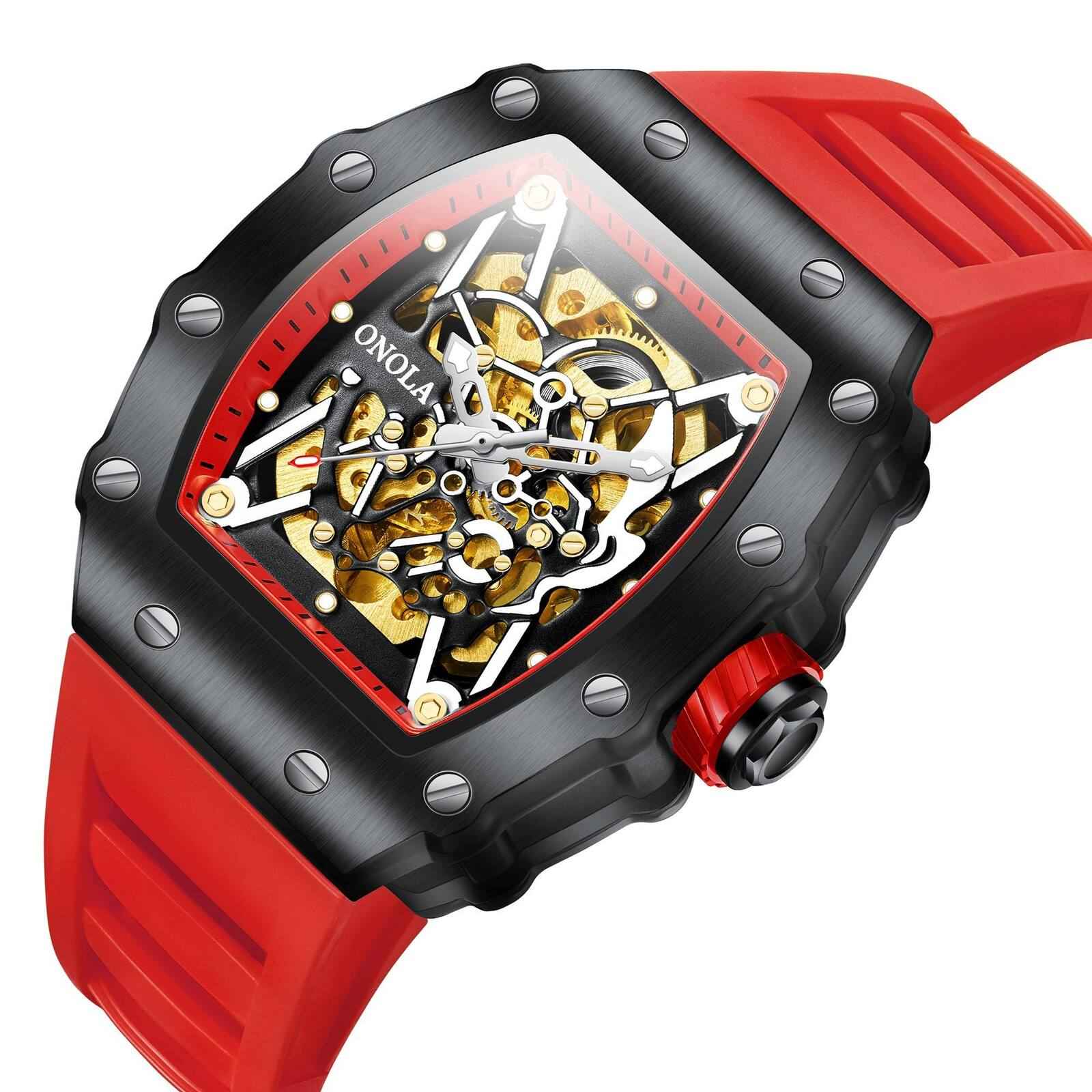 ONOLA Alabaster 3829 Men's Skeleton Watch
