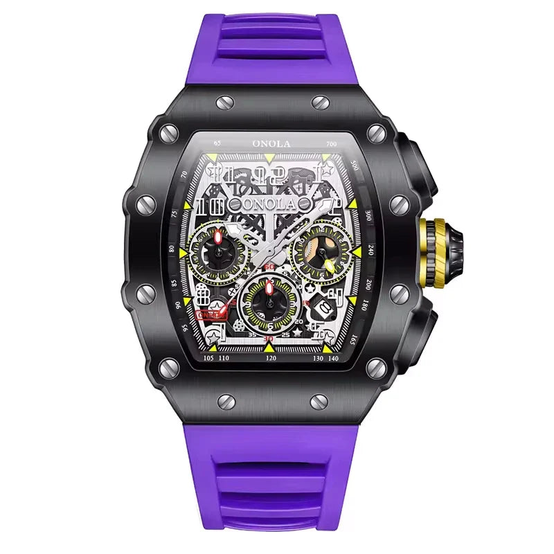 ONOLA Vantage 6826 Men's Skeleton Chronograph Sport Watch