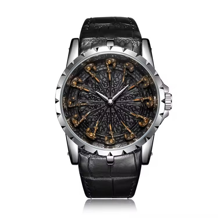 ONOLA Reaper 2020 Men's Skull-Motif Quartz Watch