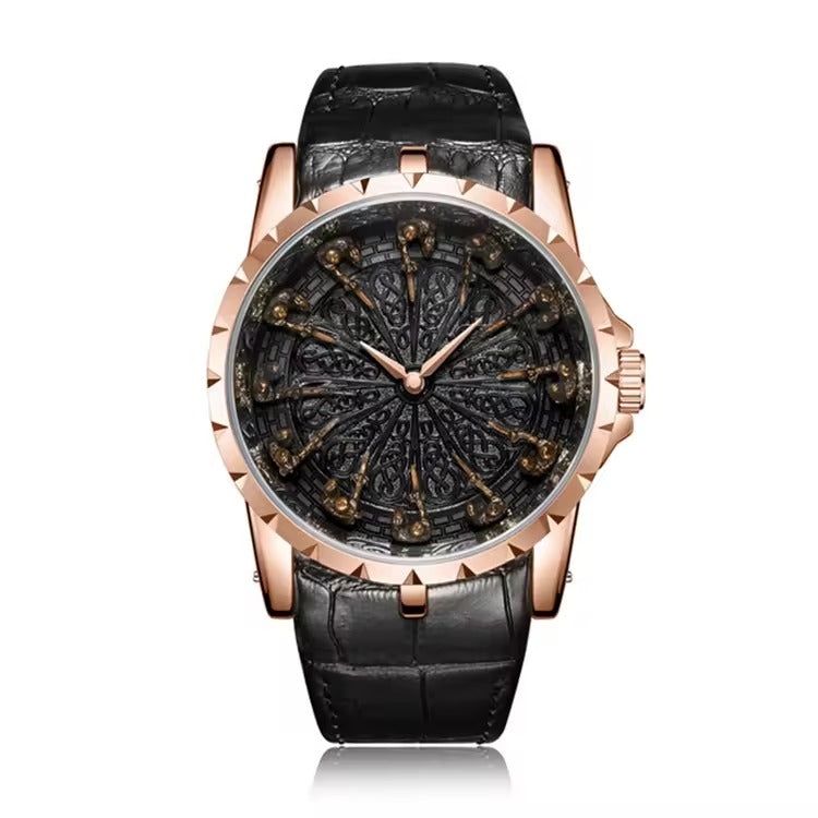 ONOLA Reaper 2020 Men's Skull-Motif Quartz Watch
