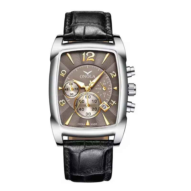 ONOLA Cognac 6818 Men's Chronograph-Style Watch