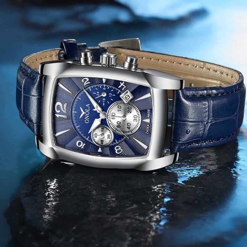 ONOLA Cognac 6818 Men's Chronograph-Style Watch