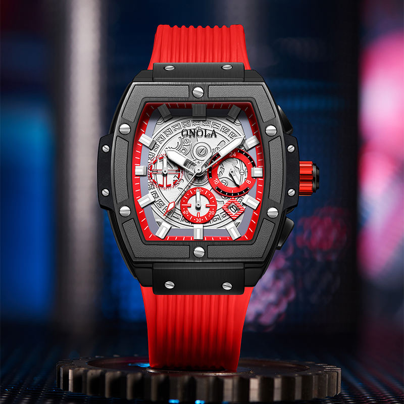 ONOLA Voltage 6825B Men's Skeleton Chronograph Sport Watch