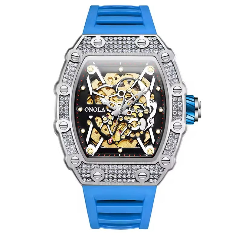 ONOLA Blackstone 3829D Men's Skeleton Automatic-Style Watch