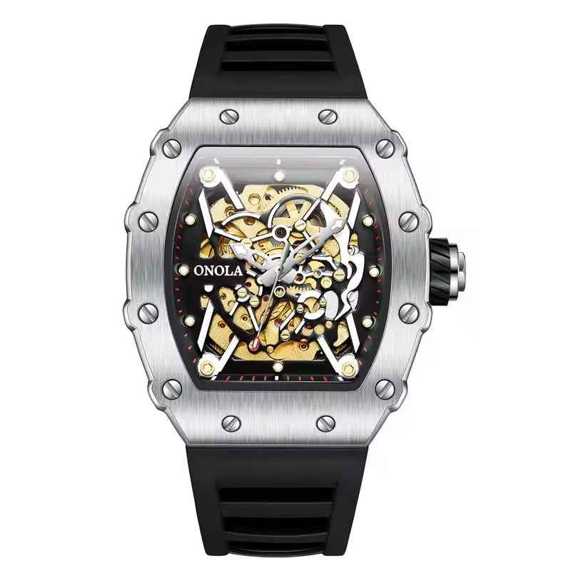 ONOLA Alabaster 3829 Men's Skeleton Watch