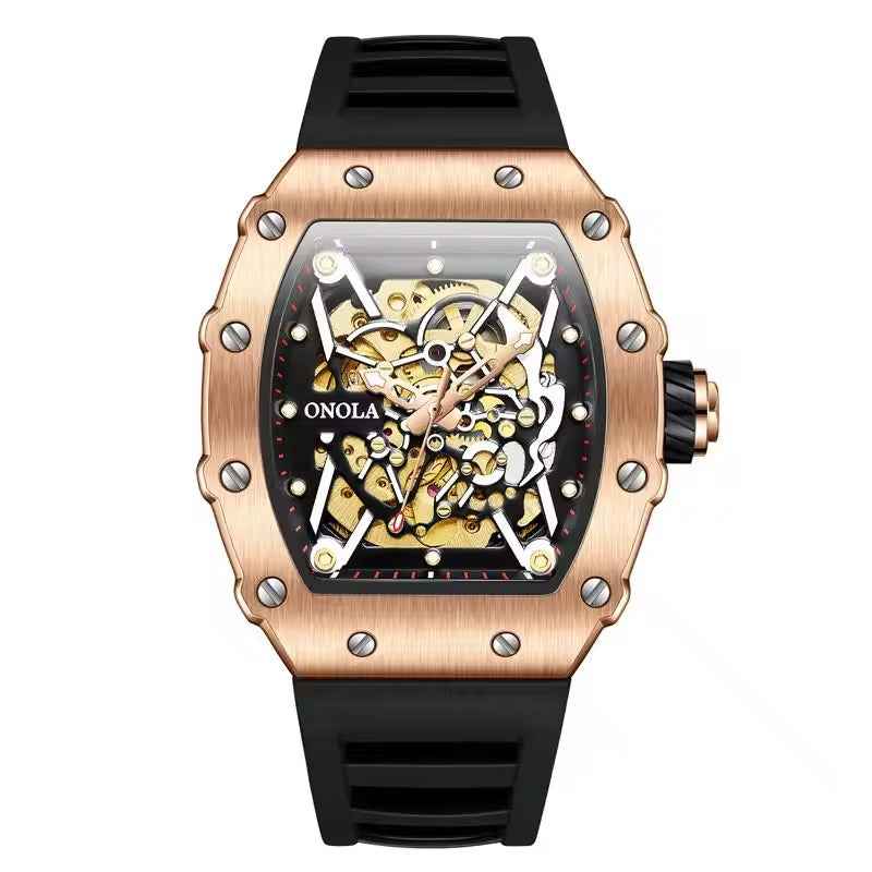 ONOLA Alabaster 3829 Men's Skeleton Watch