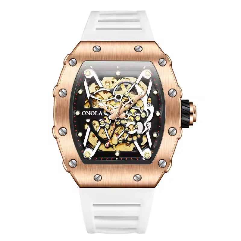ONOLA Alabaster 3829 Men's Skeleton Watch