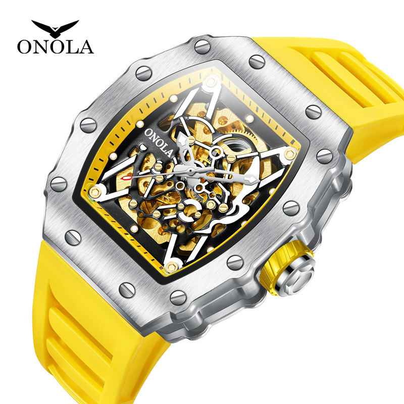 ONOLA Alabaster 3829 Men's Skeleton Watch