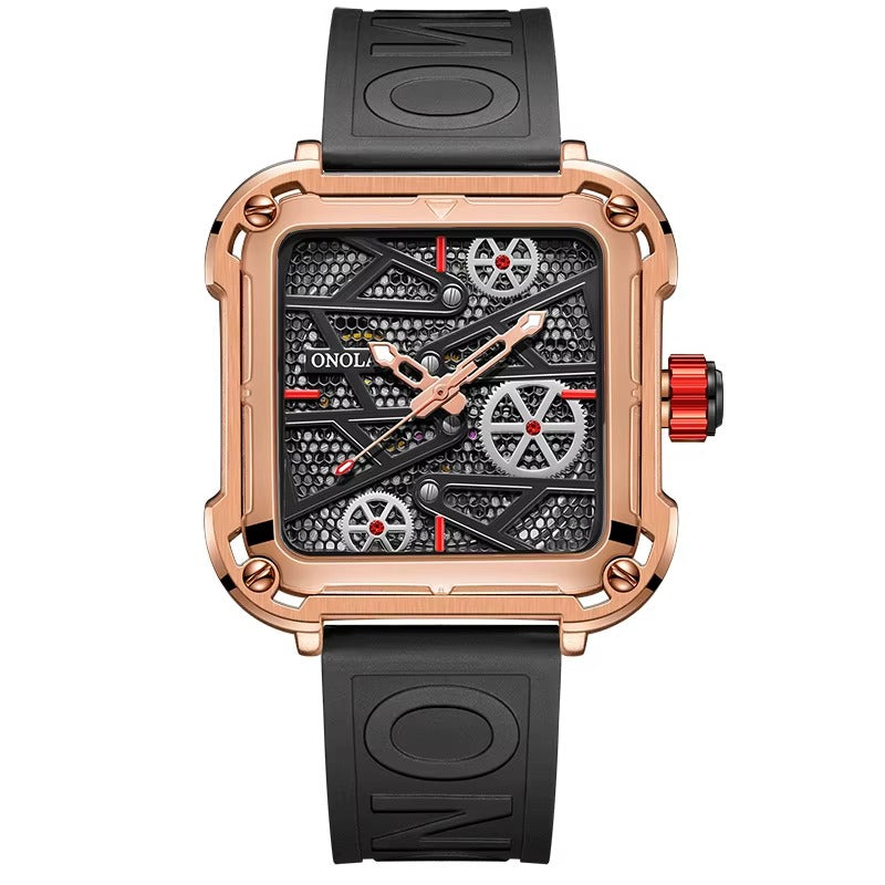 ONOLA Gearbox 3831 Men's Mechanical Skeleton Watch