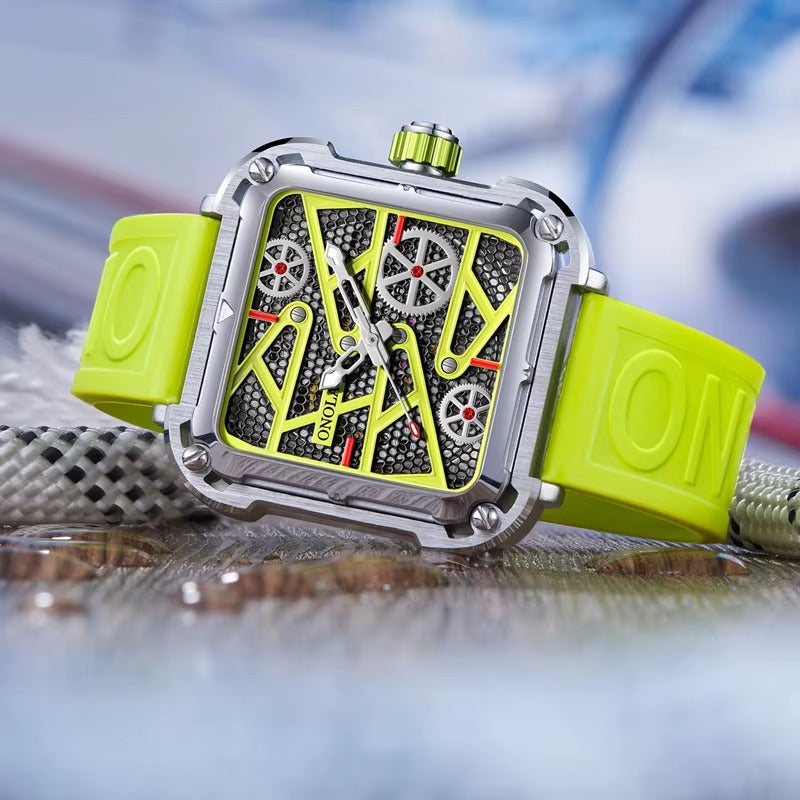 ONOLA Gearbox 3831 Men's Mechanical Skeleton Watch