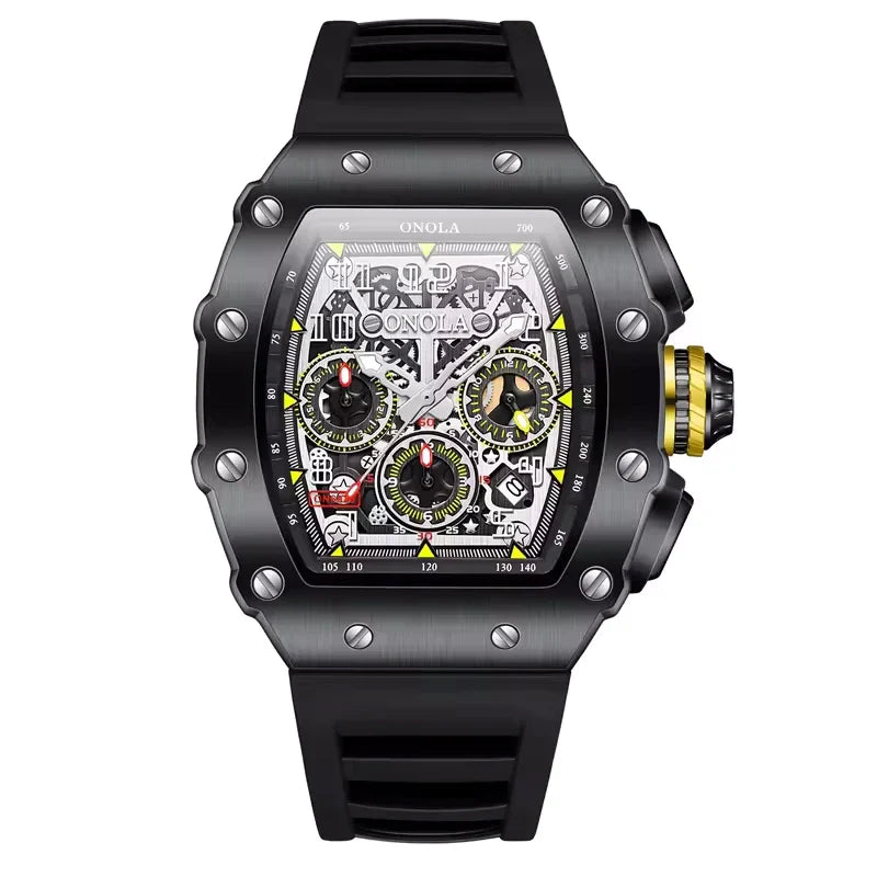 ONOLA Vantage 6826 Men's Skeleton Chronograph Sport Watch