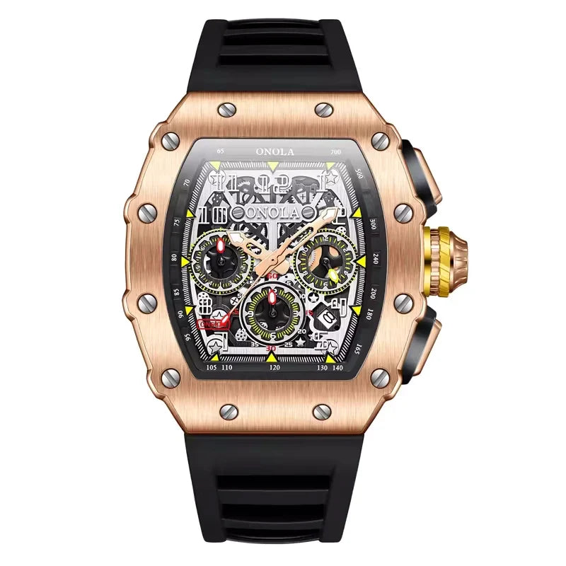 ONOLA Vantage 6826 Men's Skeleton Chronograph Sport Watch